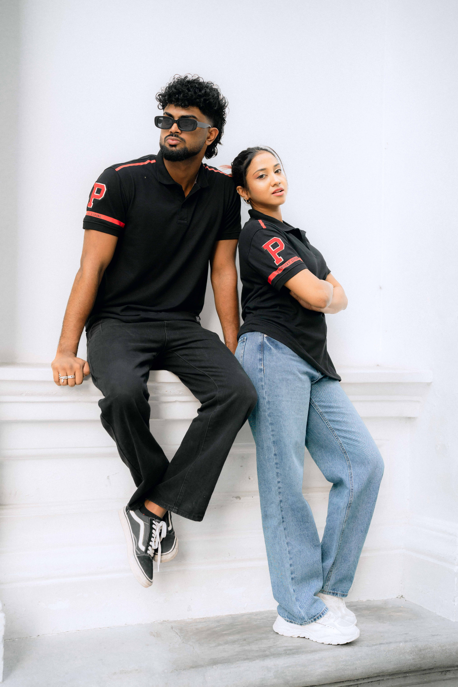 BLACK POLO T-SHIRT BLACK POLO T-SHIRT